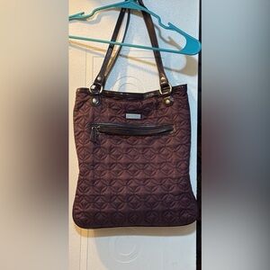 Vera Bradley Deep plum large Quilted Tote
